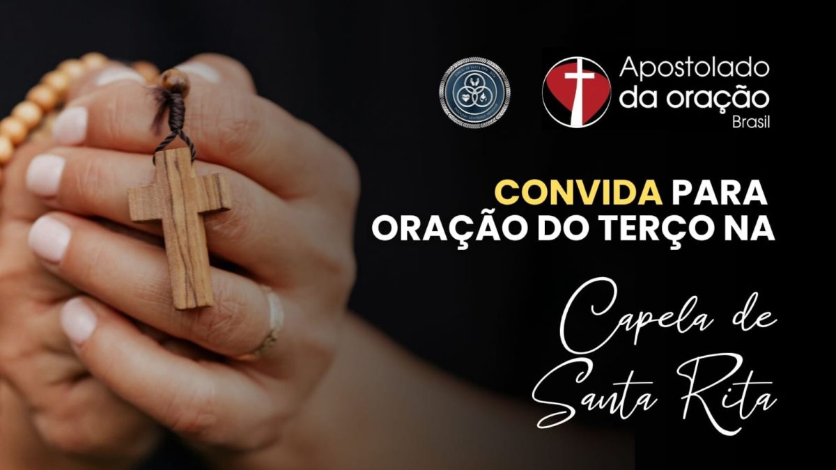 Santo terço com o Apostolado da Oração.